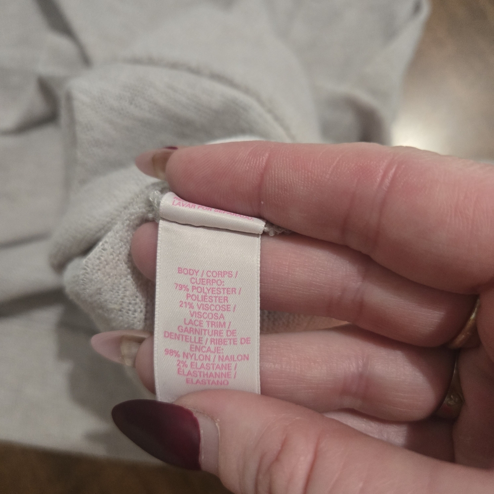 Vintage Victoria's Secret Gray Knit Top - Picture 5 of 5
